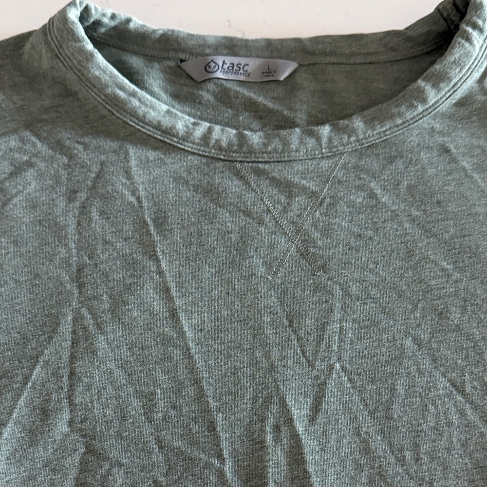 Men's Task  Green/Sage Crewneck Long Sleeve